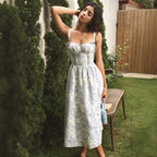Women's Fashion Bow Seaside Sling Dress