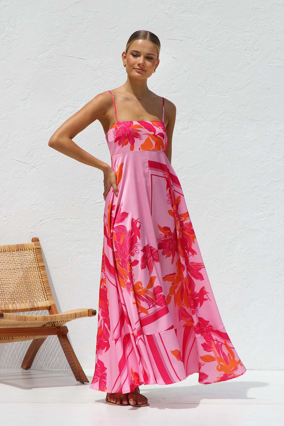 Summer Fashion Backless Sling Dress