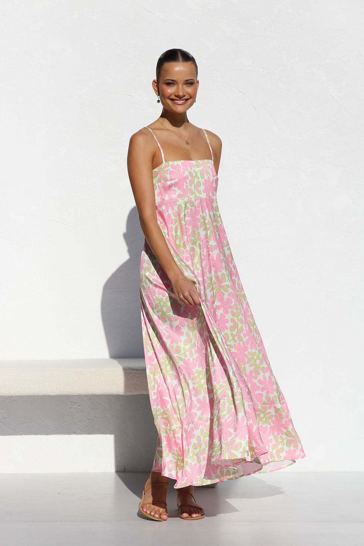 Summer Fashion Backless Sling Dress