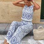Women Sleeveless Casual Pants Two Piece Set