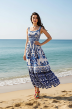 Square Neck Suspender Skirt – Cute Summer A-Line Mini Dress, Sleeveless High Waist Flowy Vacation Outfit for Women