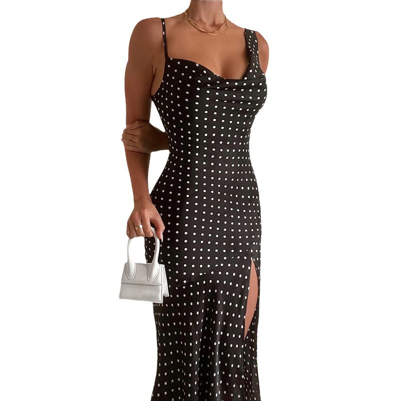 Vintage Polka Dot Bracelet Sleeve Dress - Breezy Women's Summer Hit