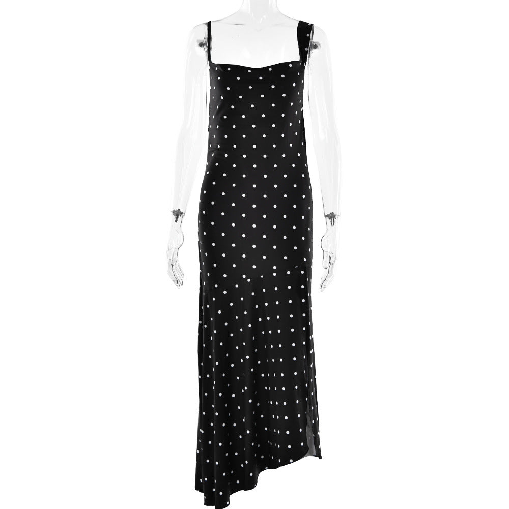 Vintage Polka Dot Bracelet Sleeve Dress - Breezy Women's Summer Hit