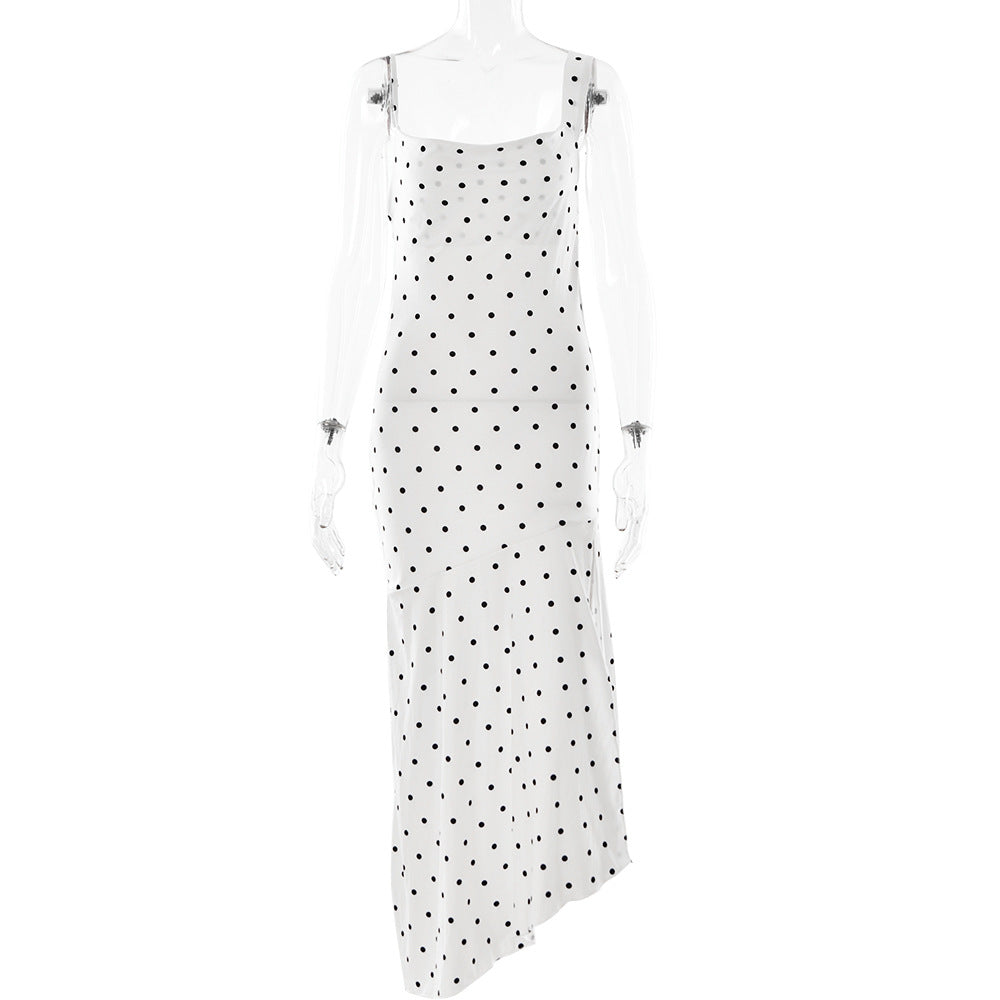 Vintage Polka Dot Bracelet Sleeve Dress - Breezy Women's Summer Hit