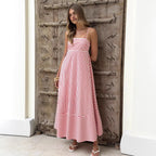 Women Summer Striped Maxi Dress