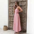 Women Summer Striped Maxi Dress