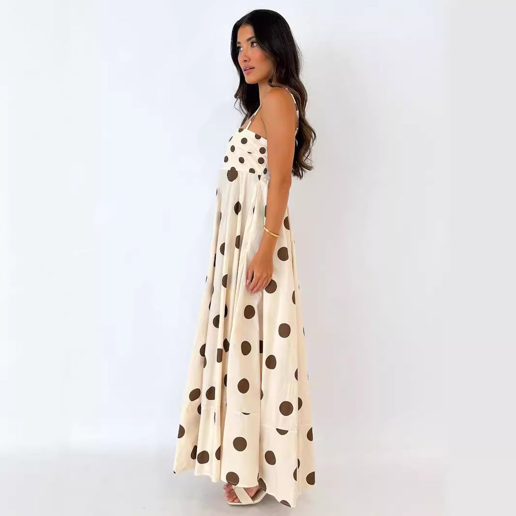Summer Fashion Backless Sling Dress