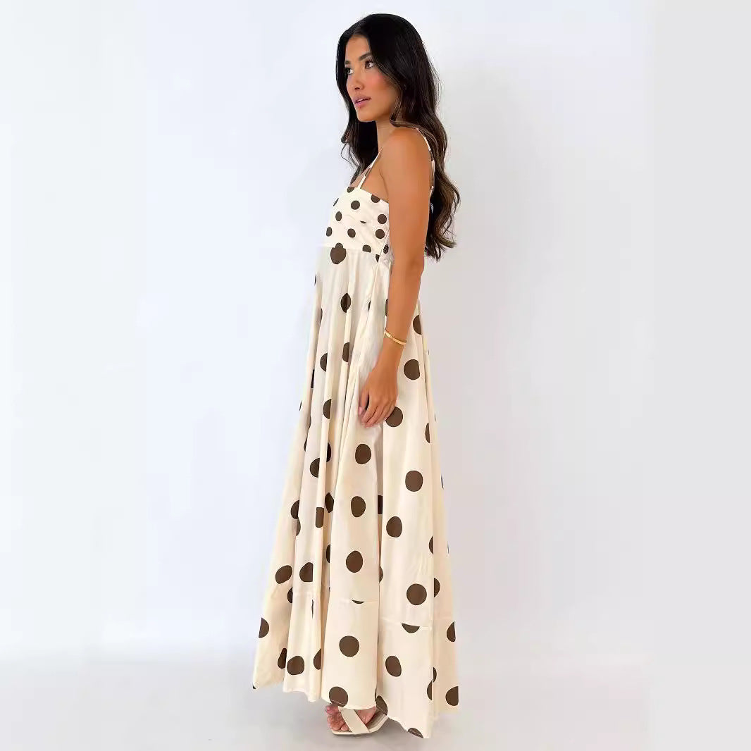 Summer Fashion Backless Sling Dress