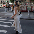 Vintage Polka Dot Bracelet Sleeve Dress - Breezy Women's Summer Hit