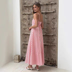 Women Summer Striped Maxi Dress
