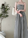 French Riviera Off-Shoulder Stripe Maxi Dress